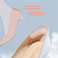 2pcs Silicone Heel Stickers Heels Grips Anti Slip Heel Cushions Foot Care