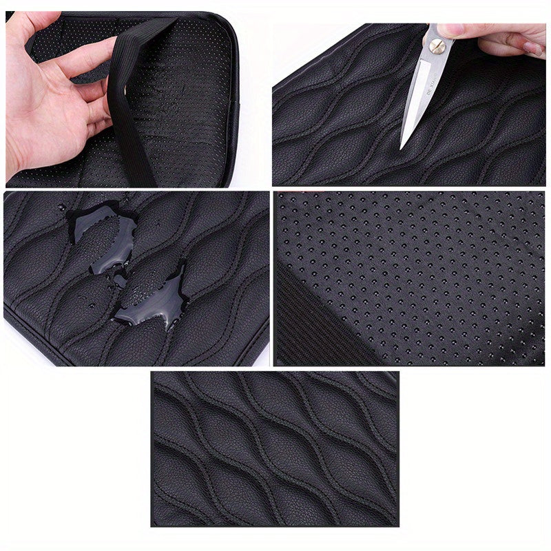 Universal Car Armrest Mat Faux Leather Dust-proof Cushion Cover Protector