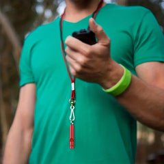 5pcs Emergency Survival Whistles With Keychain Camping Hiking Sports Dog Trainin