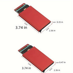 Anti theft ID Credit Card Holder Aluminium Metal Wallets Pocket Case