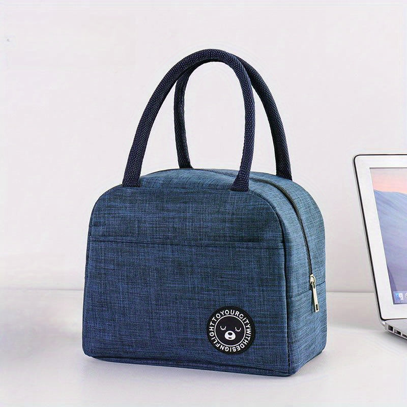 Insulated Lunch Box Bag Aluminum Foil Portable Storage Bag