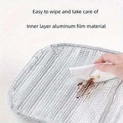 Insulated Lunch Box Bag Aluminum Foil Portable Storage Bag