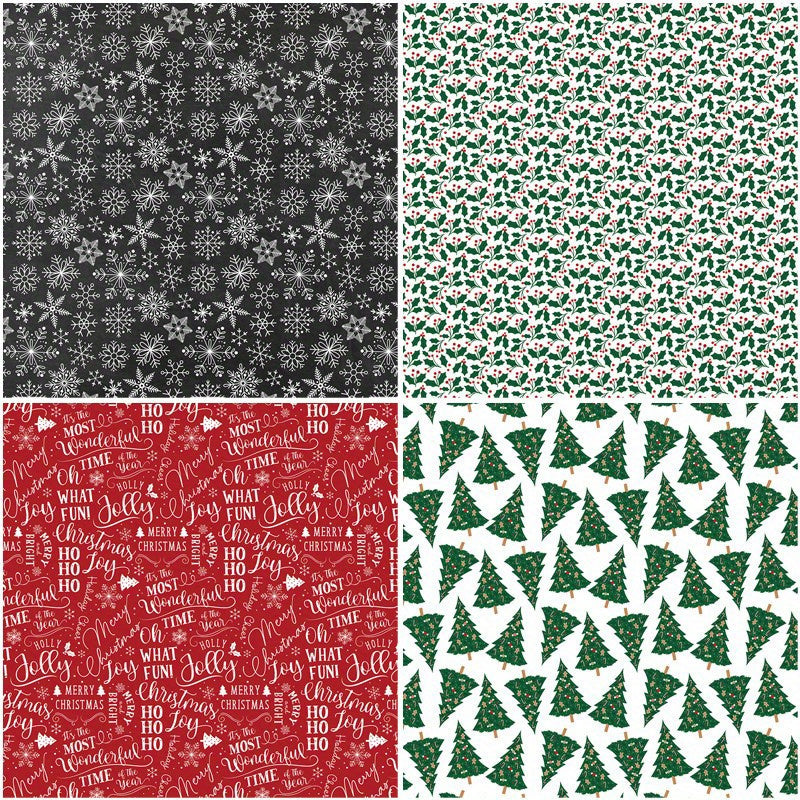 12pcs Large Size Christmas Bakery Paper Retro Journal Decoration Diy Tools