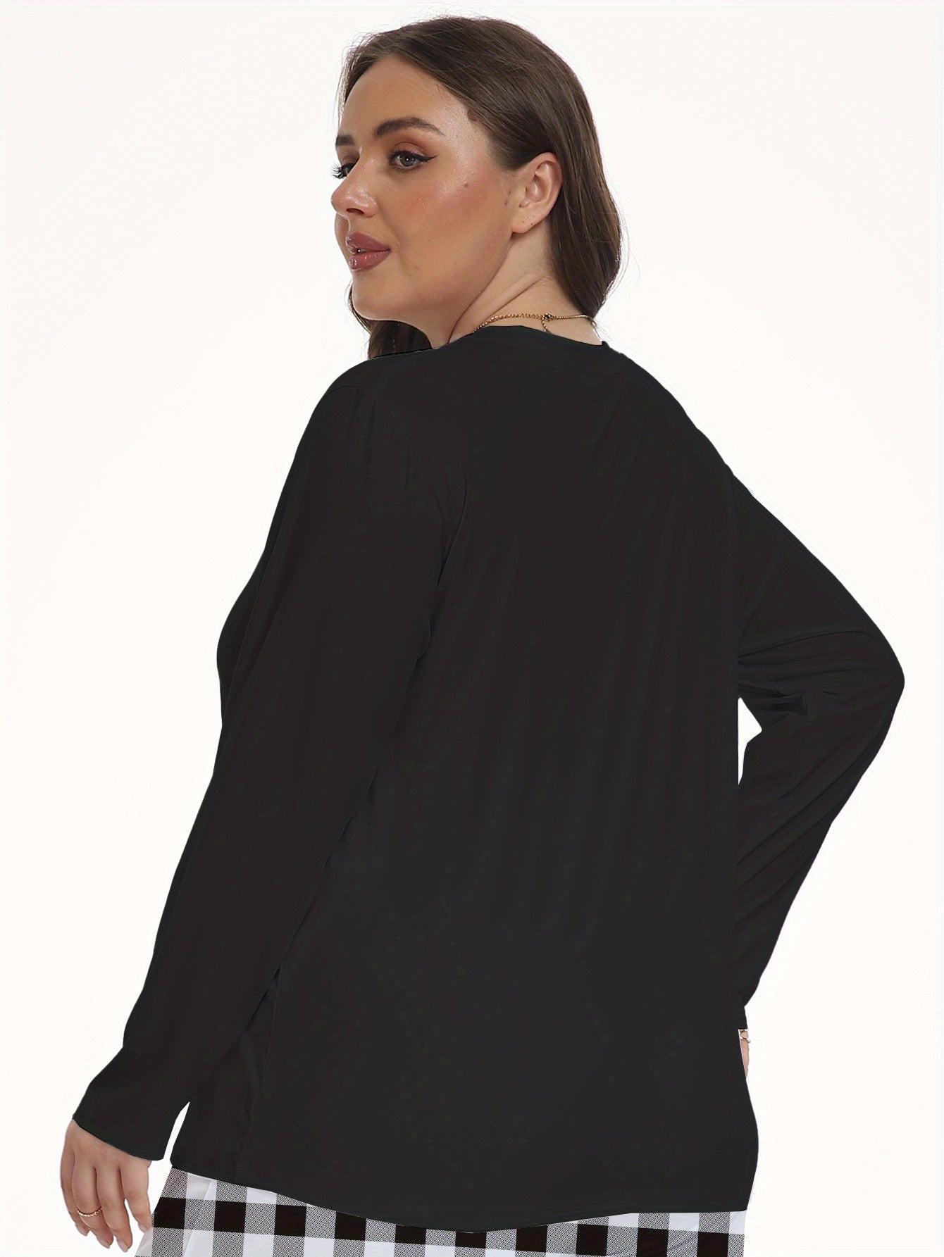  Funny Turkey Print Long Sleeve Lounge Top