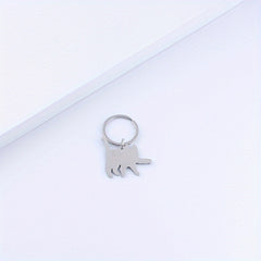 Cartoon Cat Keychain Anti-lost Backpack Keyring Small Pendant