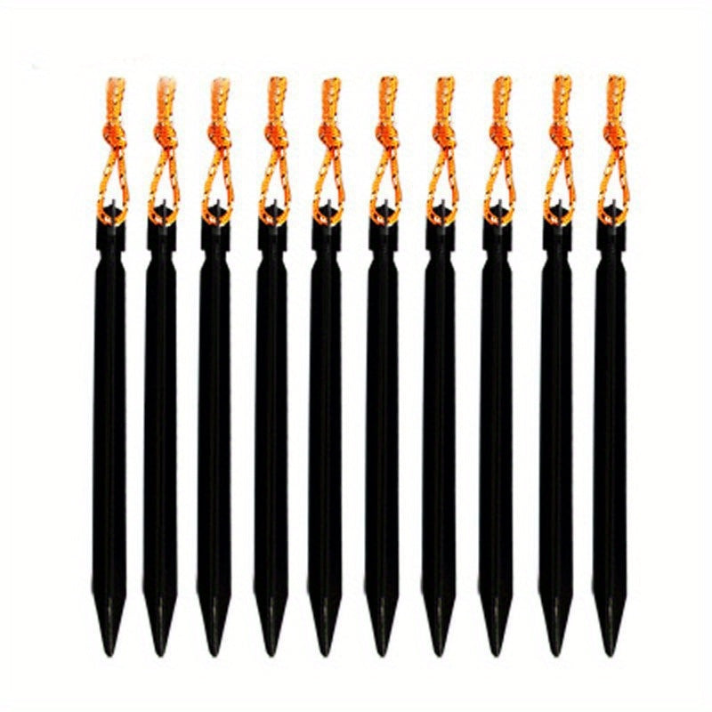 10PCS Aluminum Triangular Nails Beach Tent Ground Canopy Accessories
