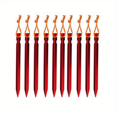 10PCS Aluminum Triangular Nails Beach Tent Ground Canopy Accessories
