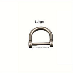 Stainless Steel D-shaped Carabiner for Climbing Camping Hiking