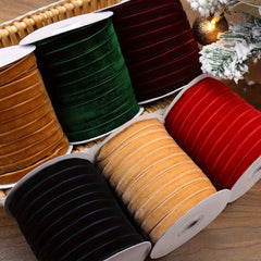 57 Meter Velvet Ribbon Lace for Christmas Decoration - Gift Wrapping Jewelry DIY