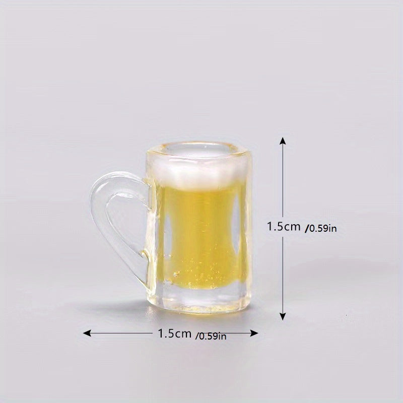 4pcs Dollhouse Toy Kitchen Beer Drinking Cups Mug Accessories Drink Model Toy