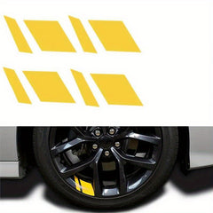 Reflective Car Wheel Rim Vinyl Stickers - Set of 4