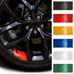 Reflective Car Wheel Rim Vinyl Stickers - Set of 4