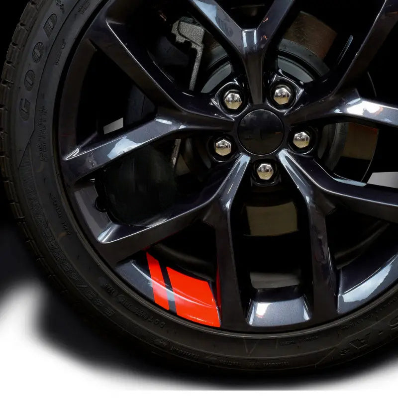 Reflective Car Wheel Rim Vinyl Stickers - Set of 4