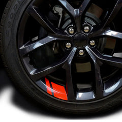 Reflective Car Wheel Rim Vinyl Stickers - Set of 4
