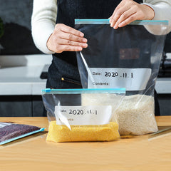 25pcs Reusable Food Storage Bags Silicone Freezer Bags Leak Proof BPA
