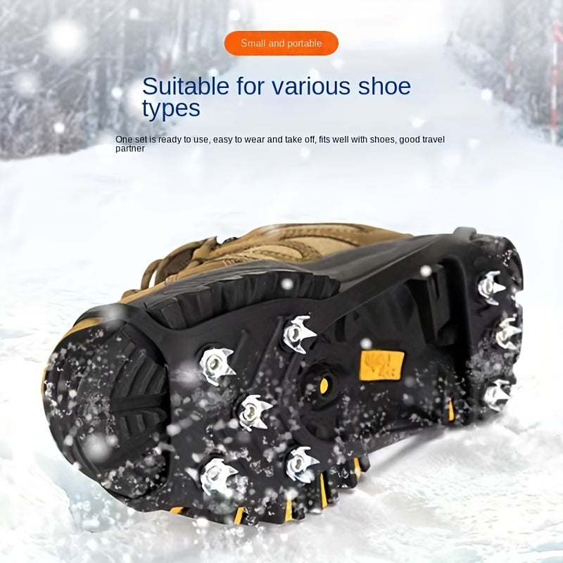 Outdoor Non-slip Crampons Snow Shoe Spikes For Hiking Mountaineering