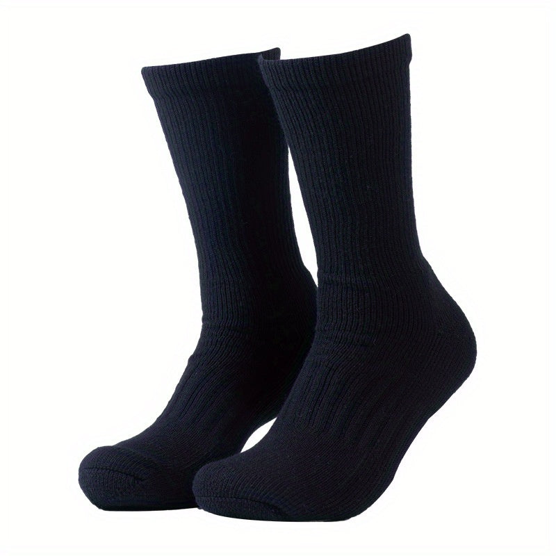 Men's Winter Wool Socks, Outdoor Sweat-Absorbing Sports Socks