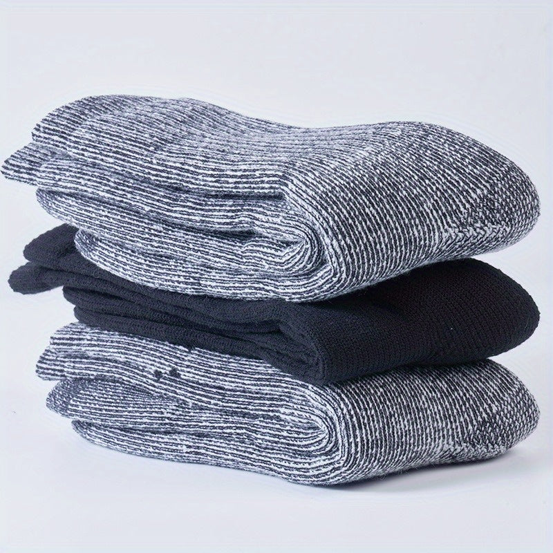 Men's Winter Wool Socks, Outdoor Sweat-Absorbing Sports Socks