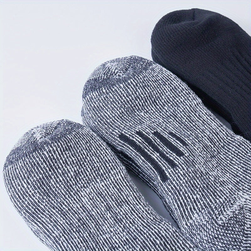Men's Winter Wool Socks, Outdoor Sweat-Absorbing Sports Socks