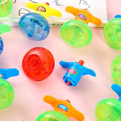 Luminous Torsion Ejection Top Toy with Random Design