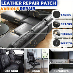 Self Adhesive Faux Leather Repair Tape Patch - Couch Car Seat Furniture Rip Kit