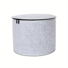 Felt Storage Bucket Round Dustproof Storage Basket Toy Laundry Box