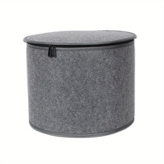 Felt Storage Bucket Round Dustproof Storage Basket Toy Laundry Box