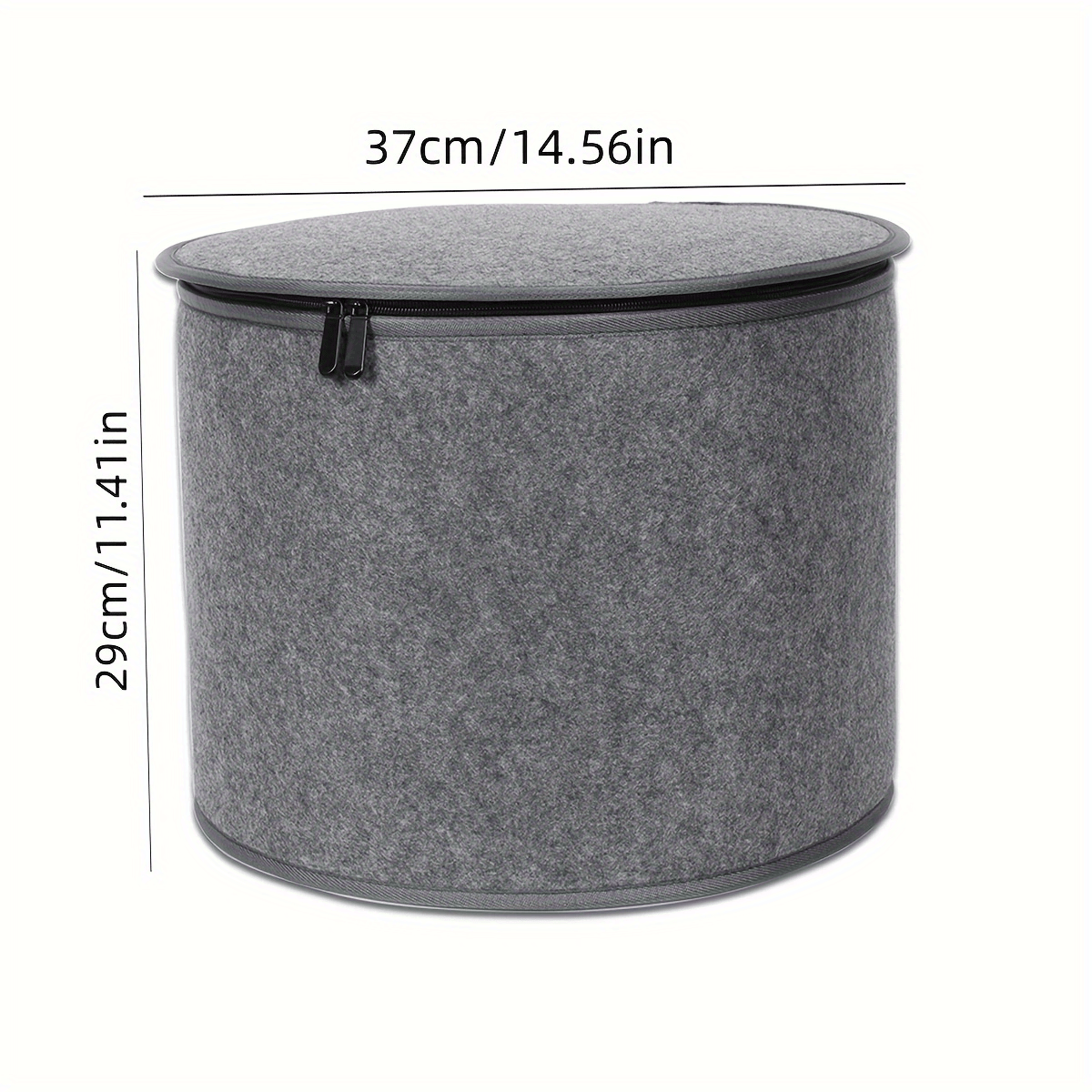 Felt Storage Bucket Round Dustproof Storage Basket Toy Laundry Box