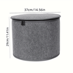 Felt Storage Bucket Round Dustproof Storage Basket Toy Laundry Box