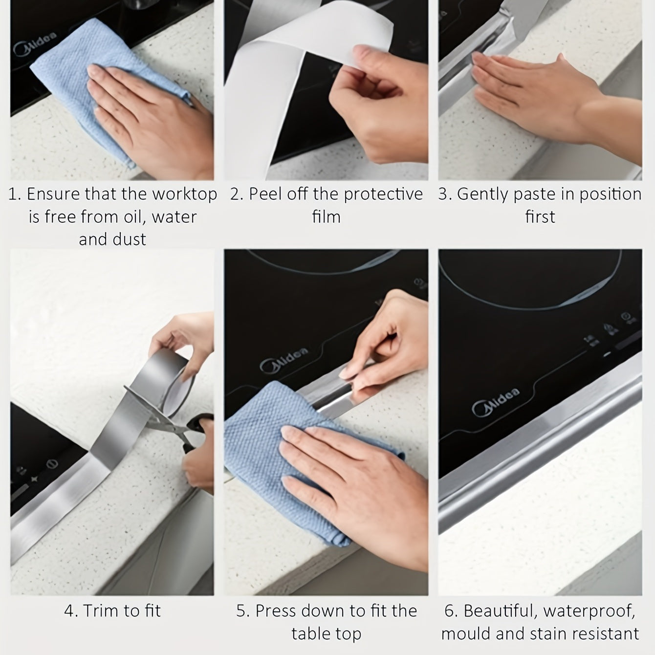 Kitchen Aluminum Foil Tape High Temperature Resistant Seam Sticker