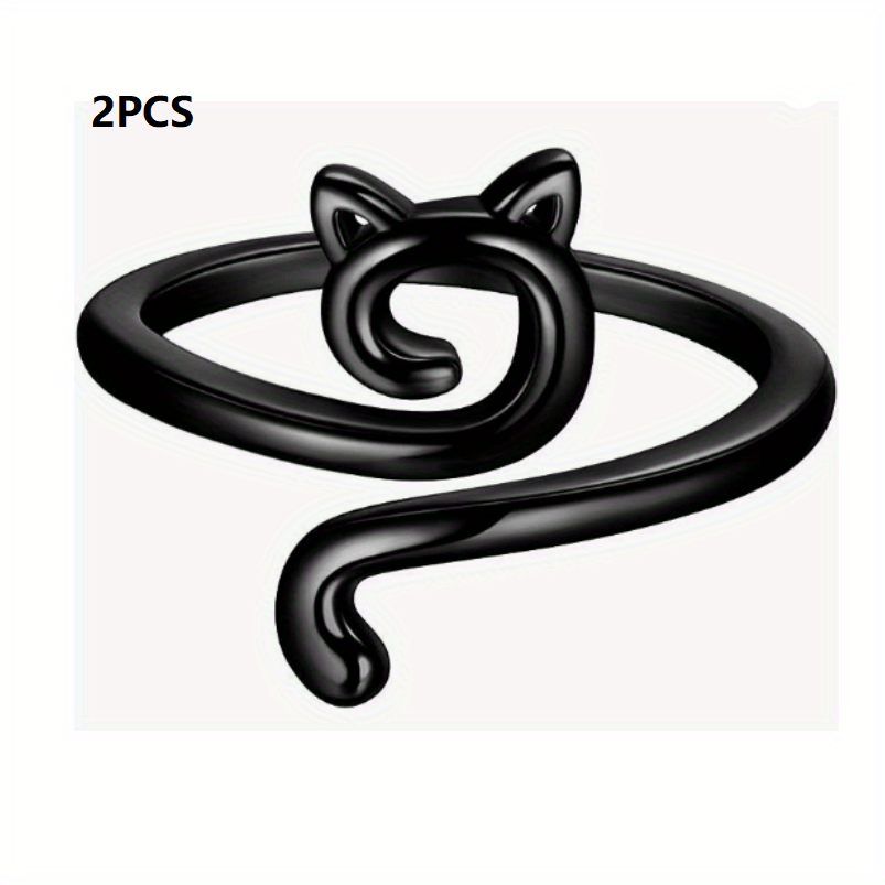 Adjustable Crochet Thread Ring Kitten Ring Knitting Tool