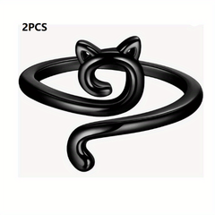 Adjustable Crochet Thread Ring Kitten Ring Knitting Tool