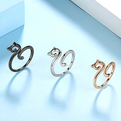 Adjustable Crochet Thread Ring Kitten Ring Knitting Tool