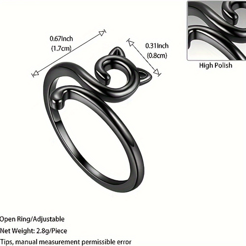 Adjustable Crochet Thread Ring Kitten Ring Knitting Tool
