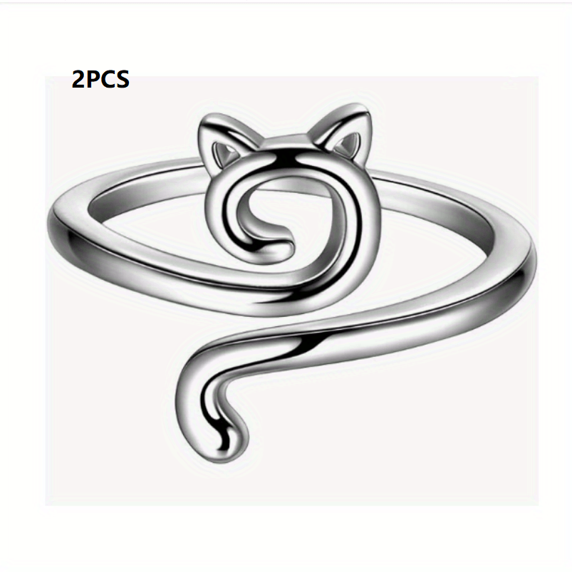 Adjustable Crochet Thread Ring Kitten Ring Knitting Tool