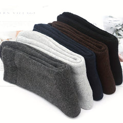5 Pairs Men's Winter Warm Cotton Socks Crew Thermal Boots US Sizes 7-12