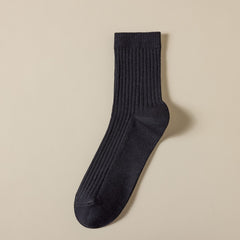 Men's Cotton Business Socks, 1-2 Pairs, Sweat Absorption, Anti Odor