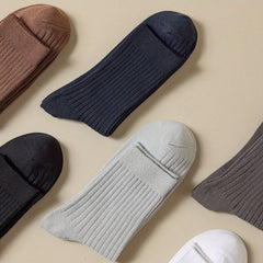 Men's Cotton Business Socks, 1-2 Pairs, Sweat Absorption, Anti Odor