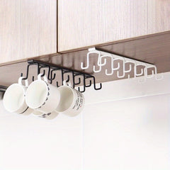 Office Partition Coffee Cup Holder and Hook Rack Storage Rack