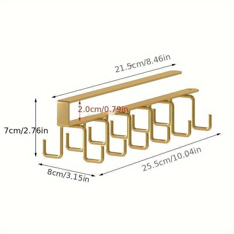 Office Partition Coffee Cup Holder and Hook Rack Storage Rack