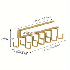 Office Partition Coffee Cup Holder and Hook Rack Storage Rack
