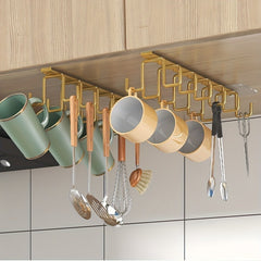 Office Partition Coffee Cup Holder and Hook Rack Storage Rack