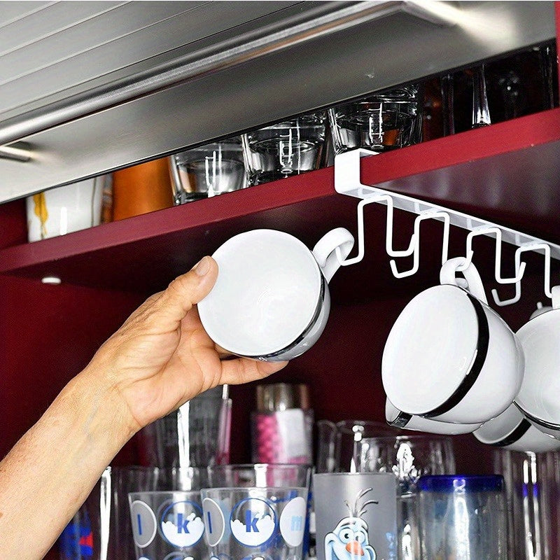 Office Partition Coffee Cup Holder and Hook Rack Storage Rack