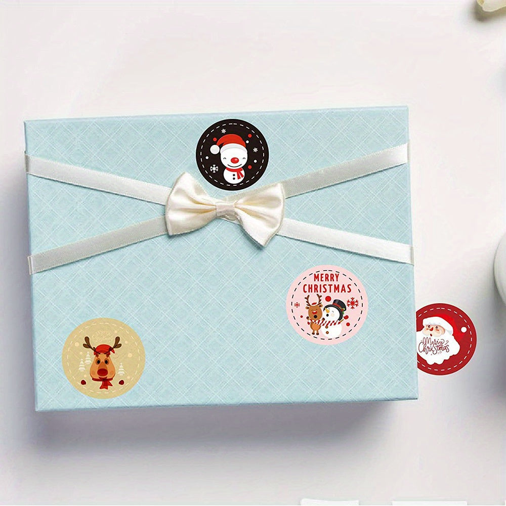 10pcs Christmas Gift Labels Stickers Merry Xmas Packing Supplies