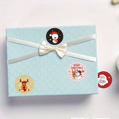 10pcs Christmas Gift Labels Stickers Merry Xmas Packing Supplies