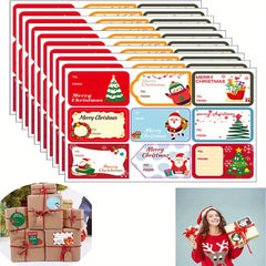 10pcs Christmas Gift Labels Stickers Merry Xmas Packing Supplies