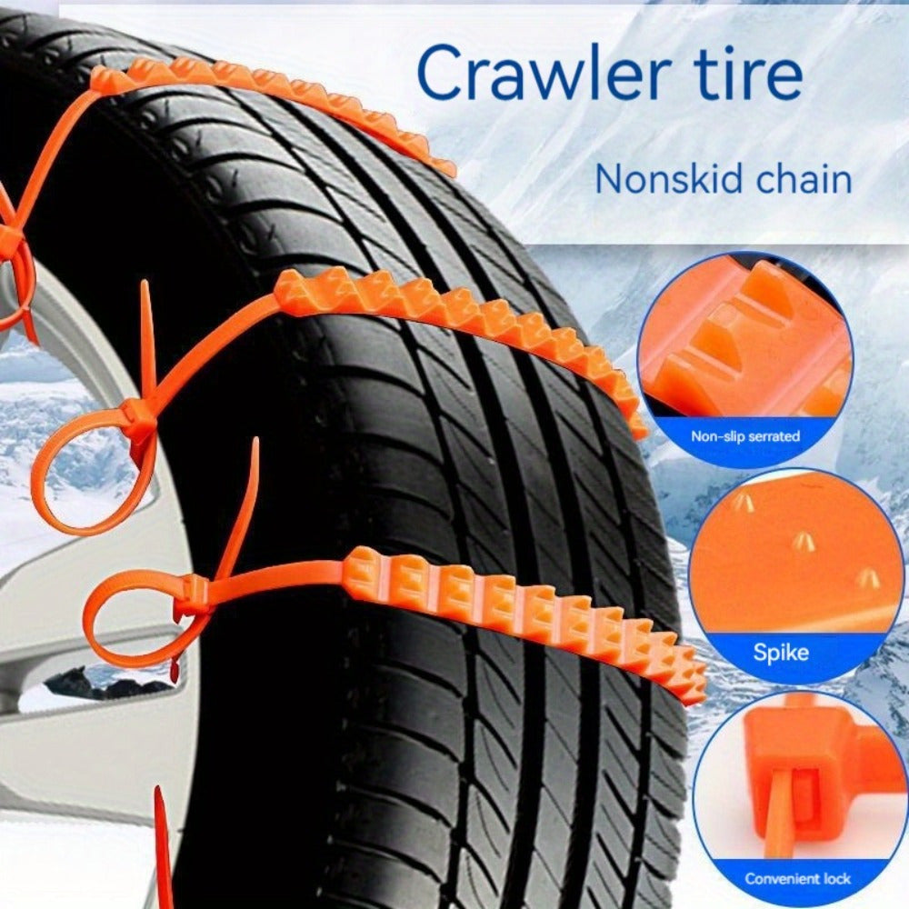10pcs Anti Slip Chains for Cars Winter Universal Non Damaging Tires Snow Chains