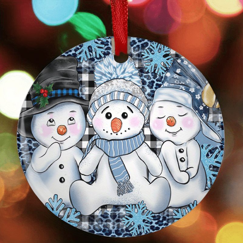 Christmas Tree Blessing Snowman DIY Acrylic Pendant