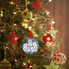 Christmas Tree Blessing Snowman DIY Acrylic Pendant