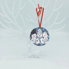 Christmas Tree Blessing Snowman DIY Acrylic Pendant